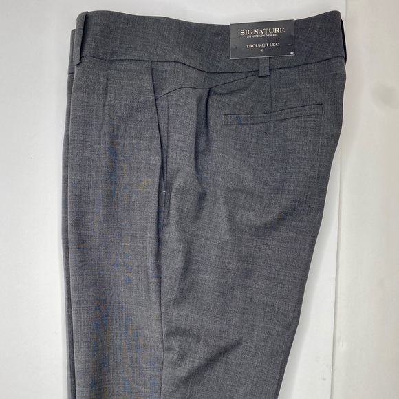 NWT ANN TAYLOR Signature women trousers size 8, grey for great Buisness look. - Picture 7 of 8